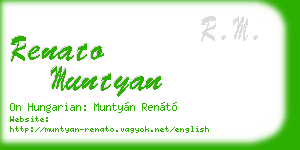 renato muntyan business card